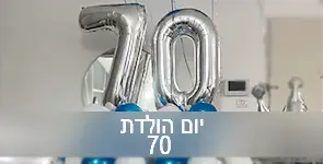 בלוני מספר של גיל 70