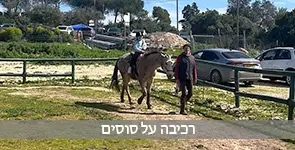 ילדה רוכבת על סוס
