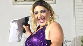יהודית לאב במופע דראג