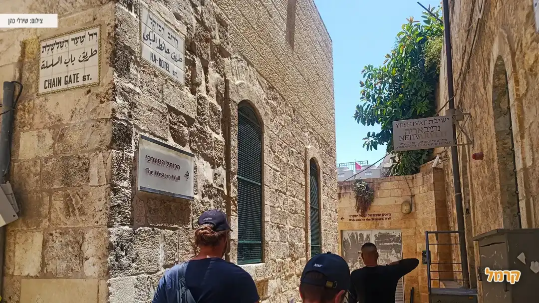 שילוט והכוונה לכותל