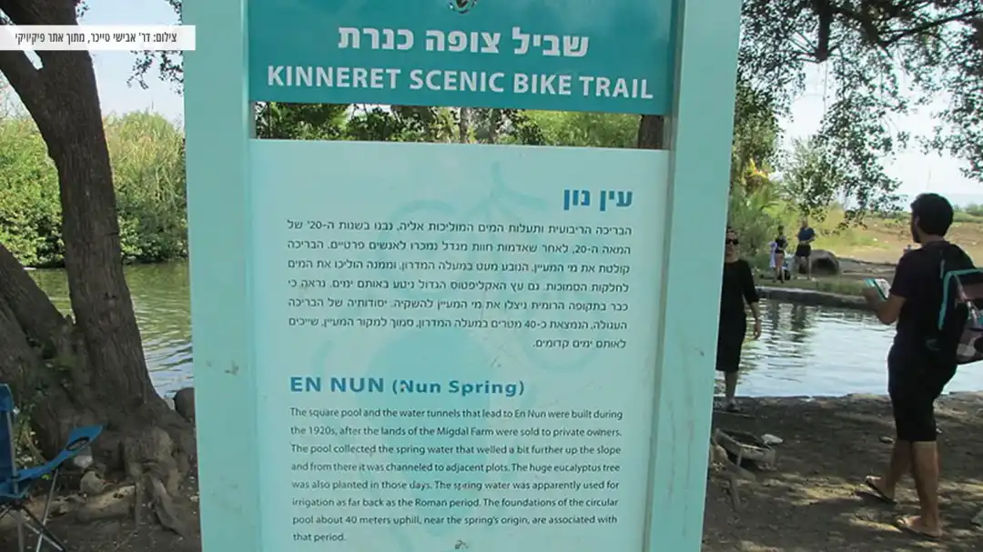 משפחה מבלה במעיין עין נון