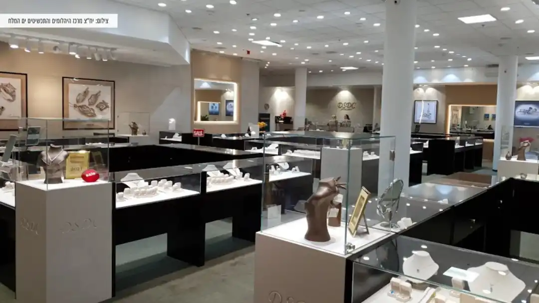 תצוגה של יהלומים ותכשיטים ייחודיים