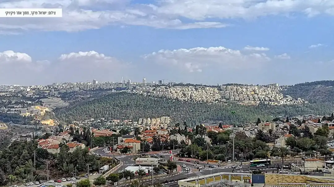 נוף הנשקף מאתר הקסטל